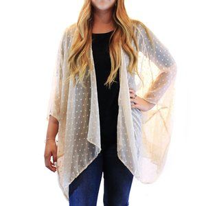 NWT! CEJON IVORY WOMEN'S SCARF PONCHO!